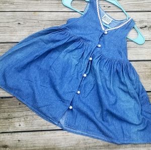 Vintage Denim Pinafore Dress
